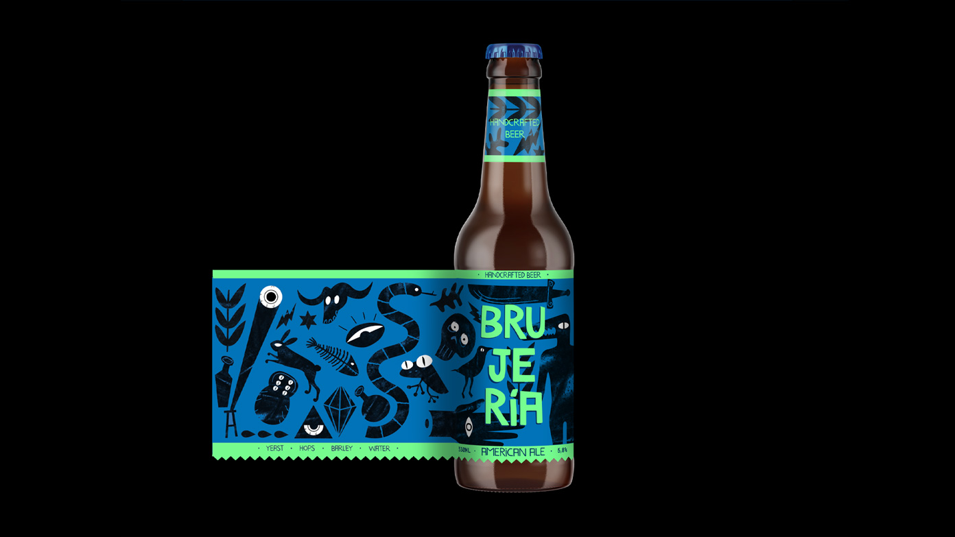 Label design of a handcrafted beer