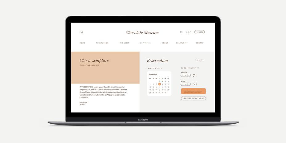 Digital transformation of a chocolate museum